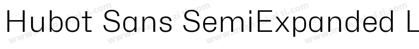 Hubot Sans SemiExpanded Light字体转换